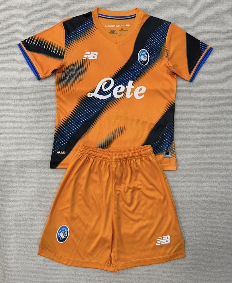 Kids-Atalanta 25/26 Third Orange Soccer Jersey